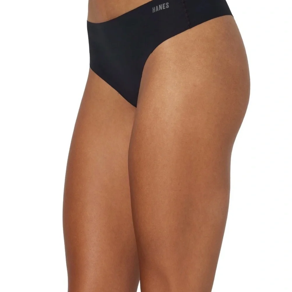 2 Hanes Moves Women’s No Show Thong Underwear, 3-Pack